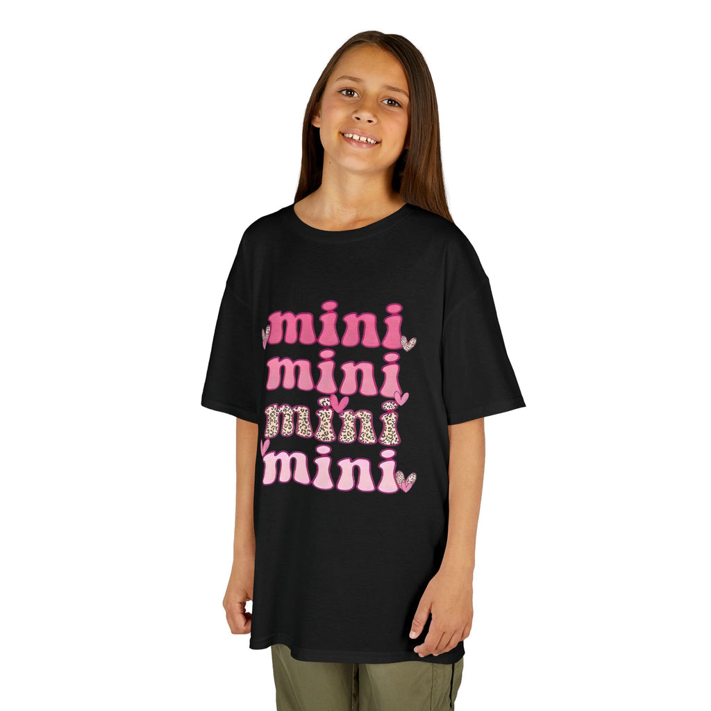 Kids Tee — 'mini' Pink Retro Stack Graphic Shirt