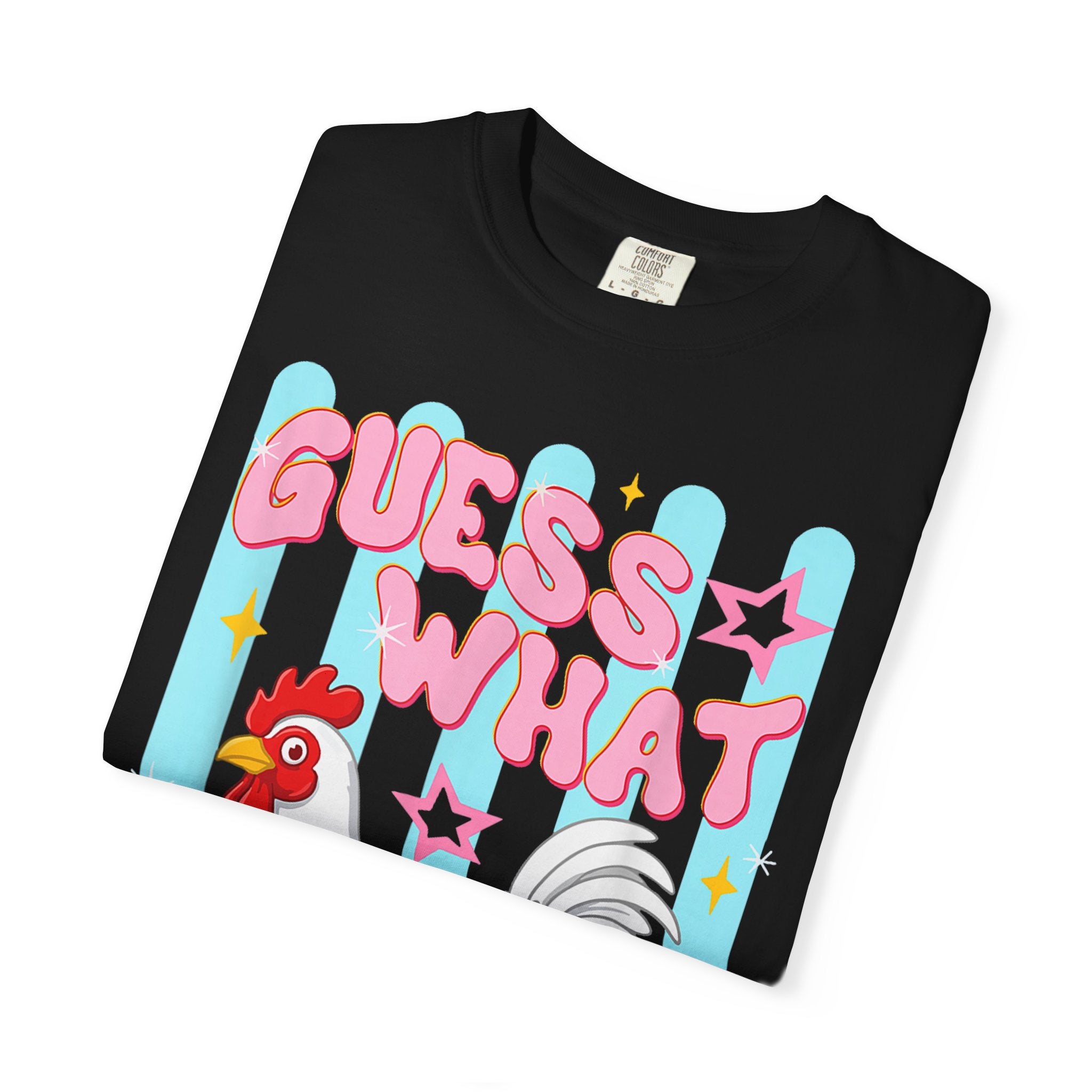 Guess What Rooster T-Shirt — Cute Retro Chicken Graphic Tee