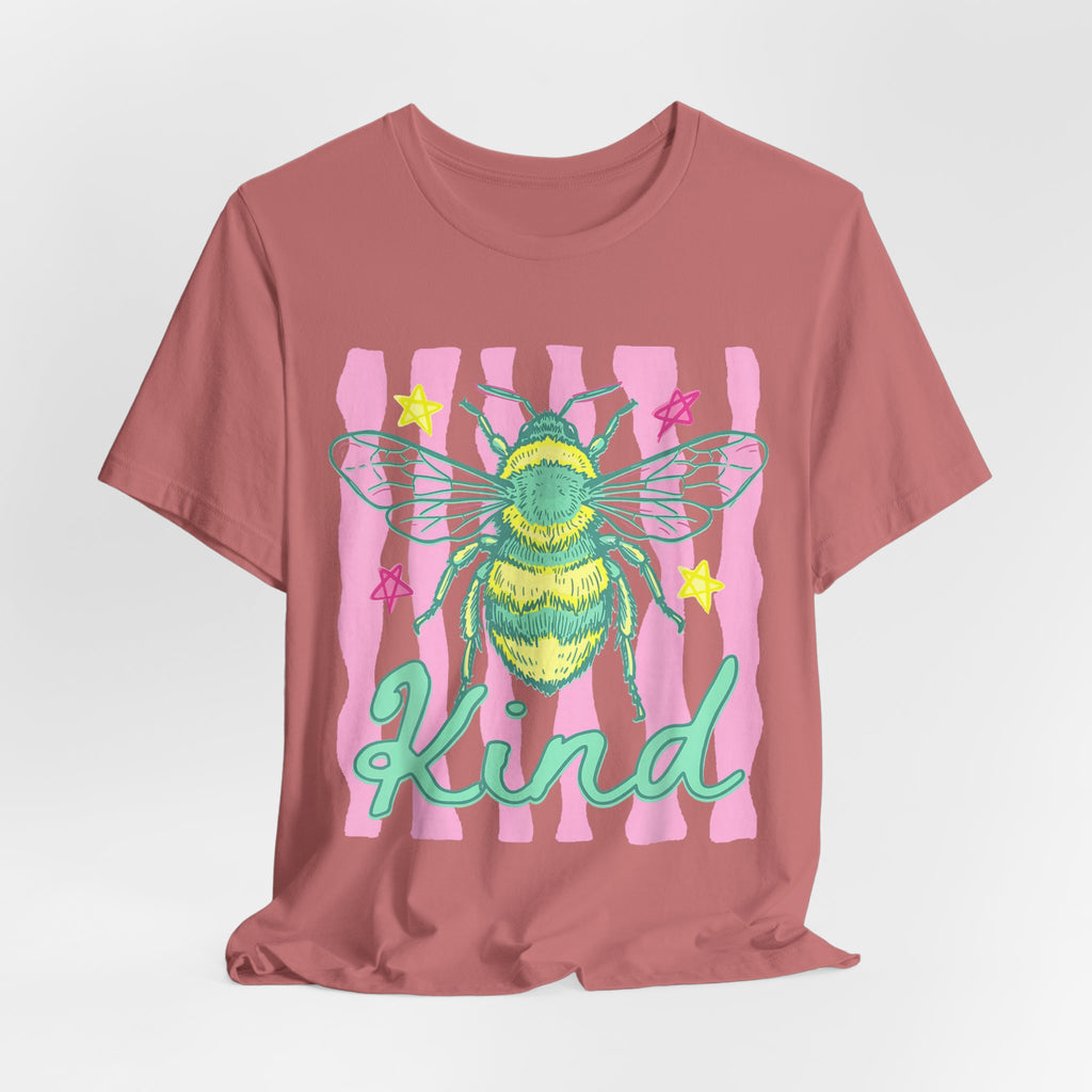 Kind Bee T-Shirt — Cute Pastel Bee Graphic Tee