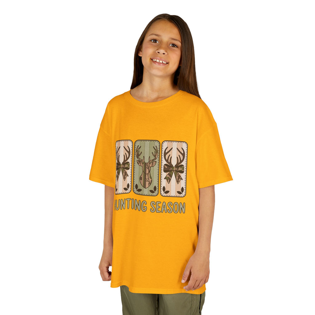 Kids 'Hunting Season' Graphic Tee — Deer Antler Outdoor Shirt
