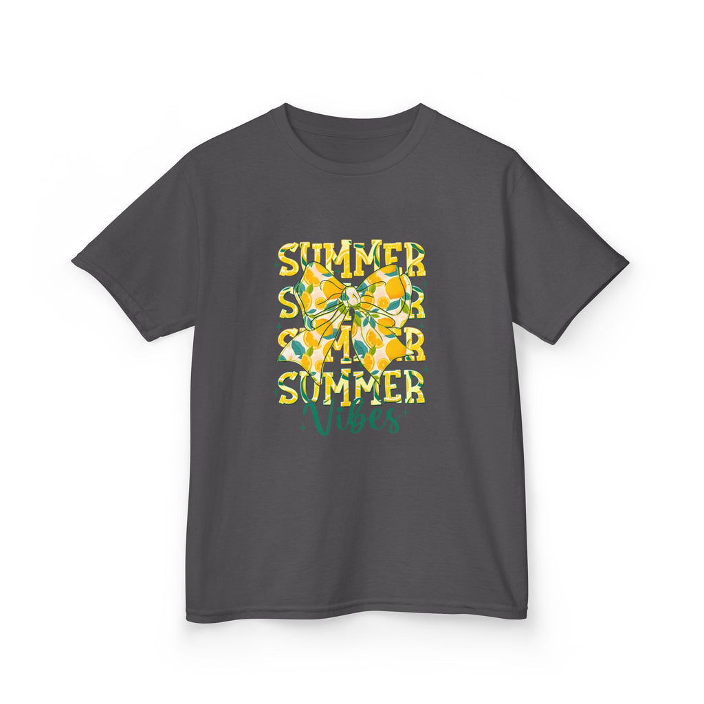 Kids Tee — "Summer Vibes" Lemon Floral Graphic