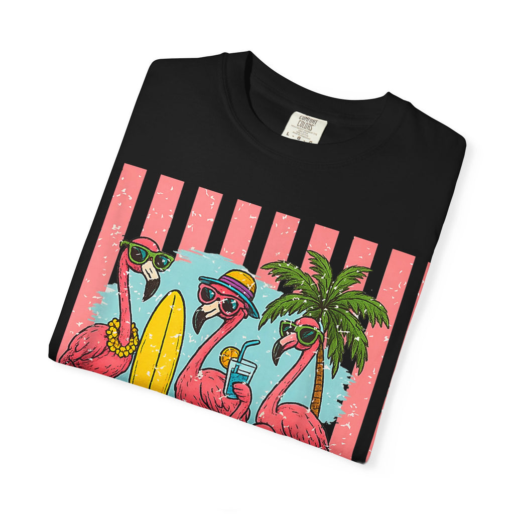 Hello Summer Flamingo Beach T-Shirt