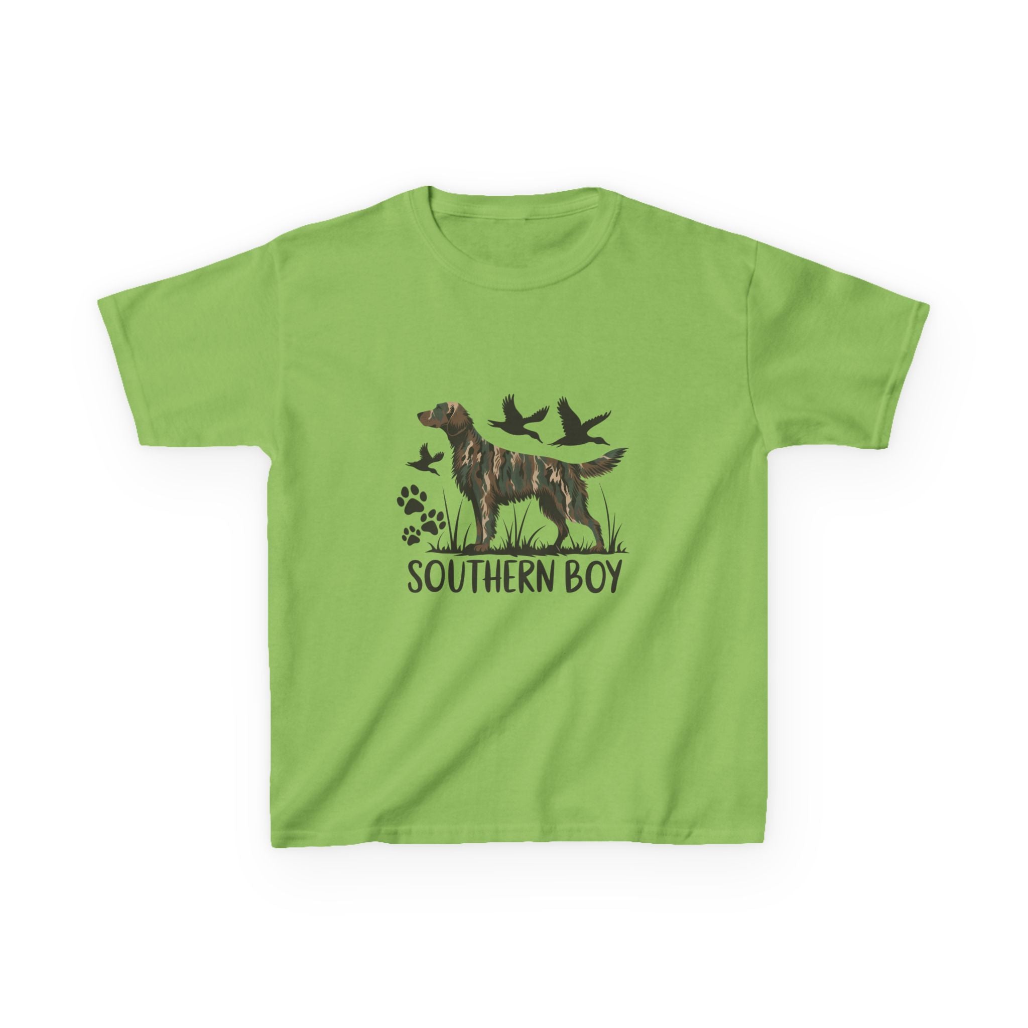 Kids 'Southern Boy' Camo Dog T-Shirt - Outdoor Hunting Puppy Tee