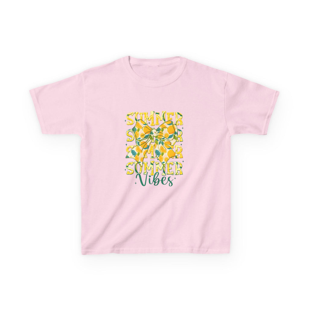 Kids Tee — "Summer Vibes" Lemon Floral Graphic