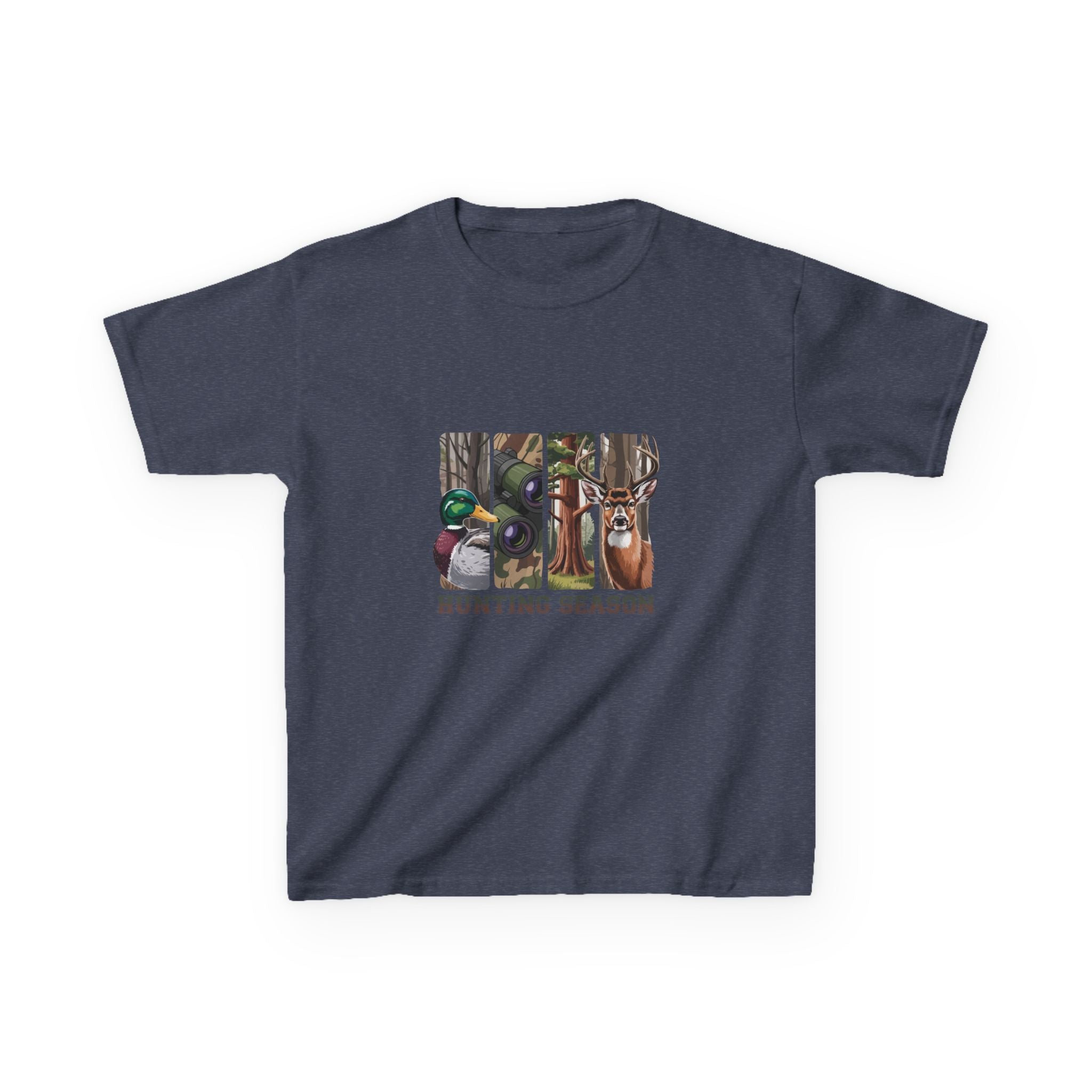 Kids Tee — 'Hunting Season' Duck & Deer Woodland Graphic