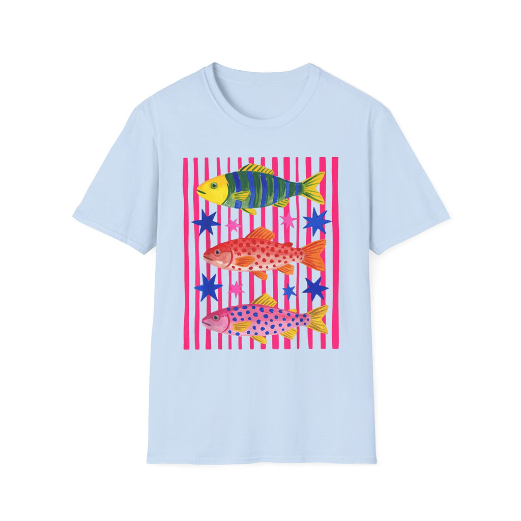 T-Shirt — Colorful Tropical Fish Graphic Tee