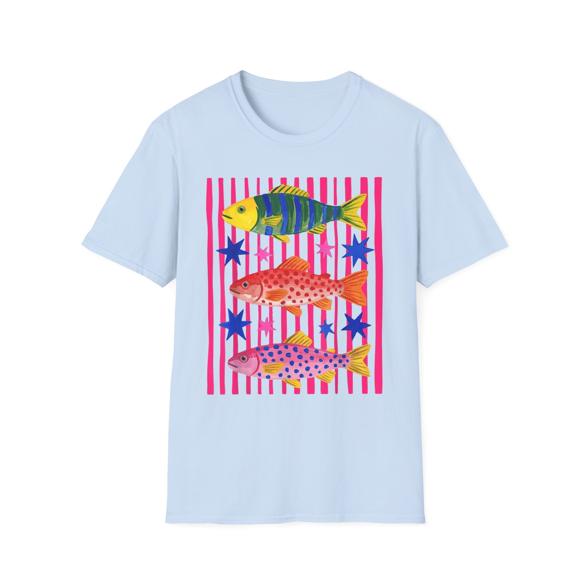 T-Shirt — Colorful Tropical Fish Graphic Tee