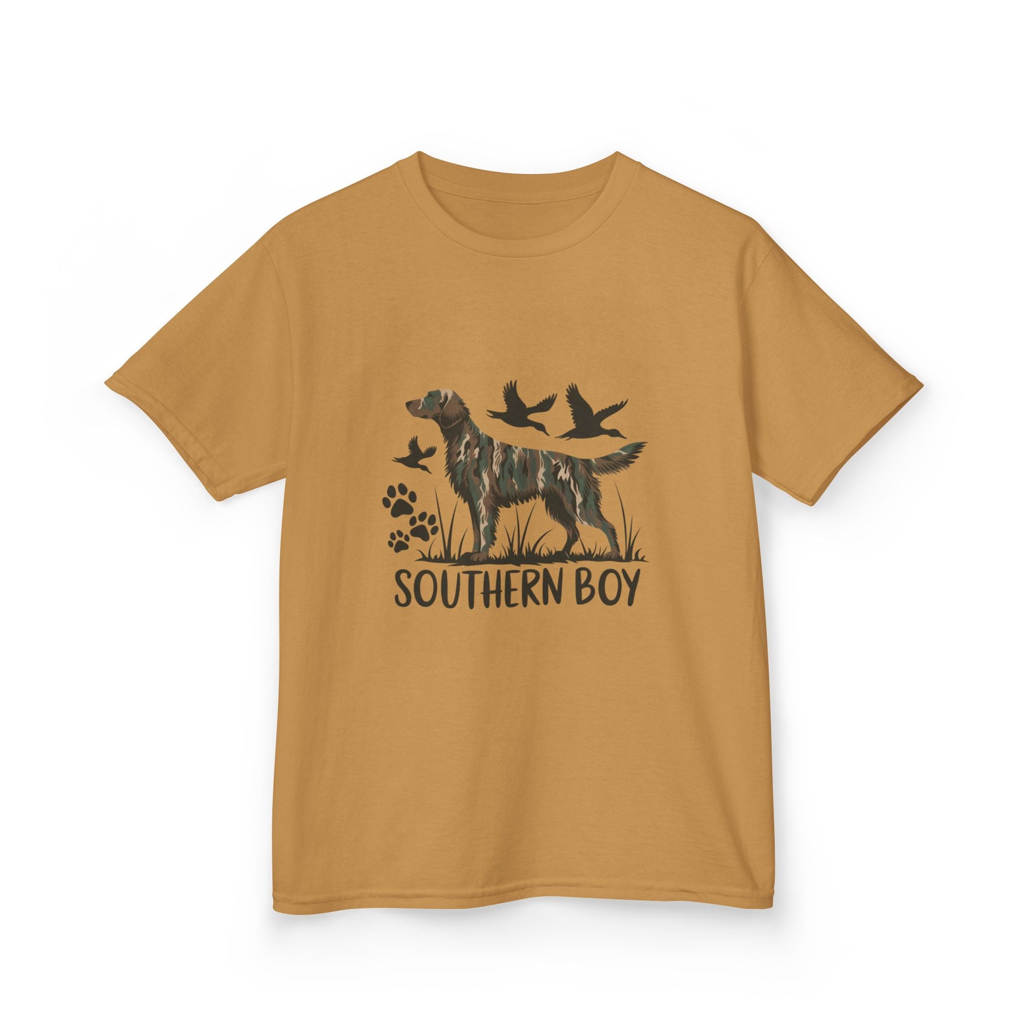 Kids 'Southern Boy' Camo Dog T-Shirt - Outdoor Hunting Puppy Tee