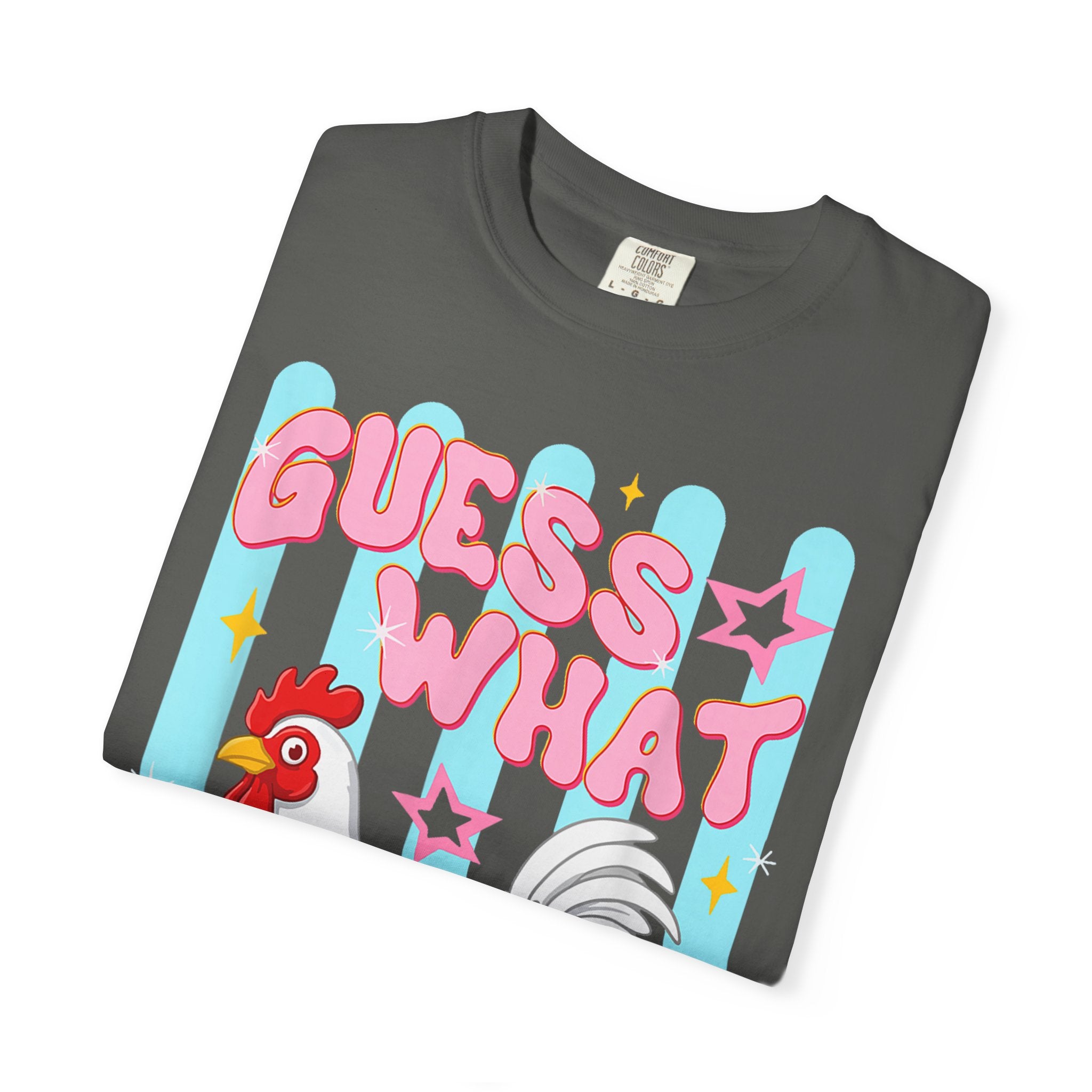 Guess What Rooster T-Shirt — Cute Retro Chicken Graphic Tee