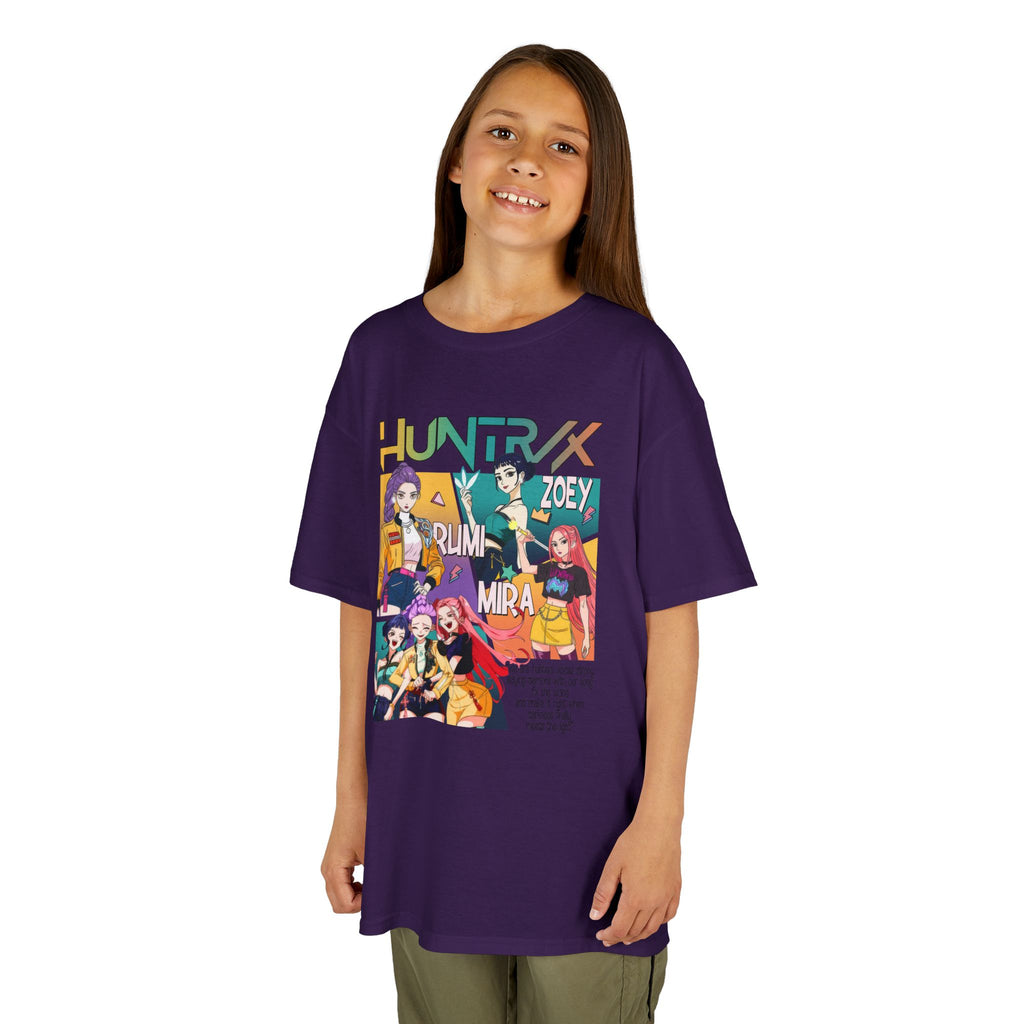 Kids Tee — Colorful Anime Character Collage (HunterX Style)
