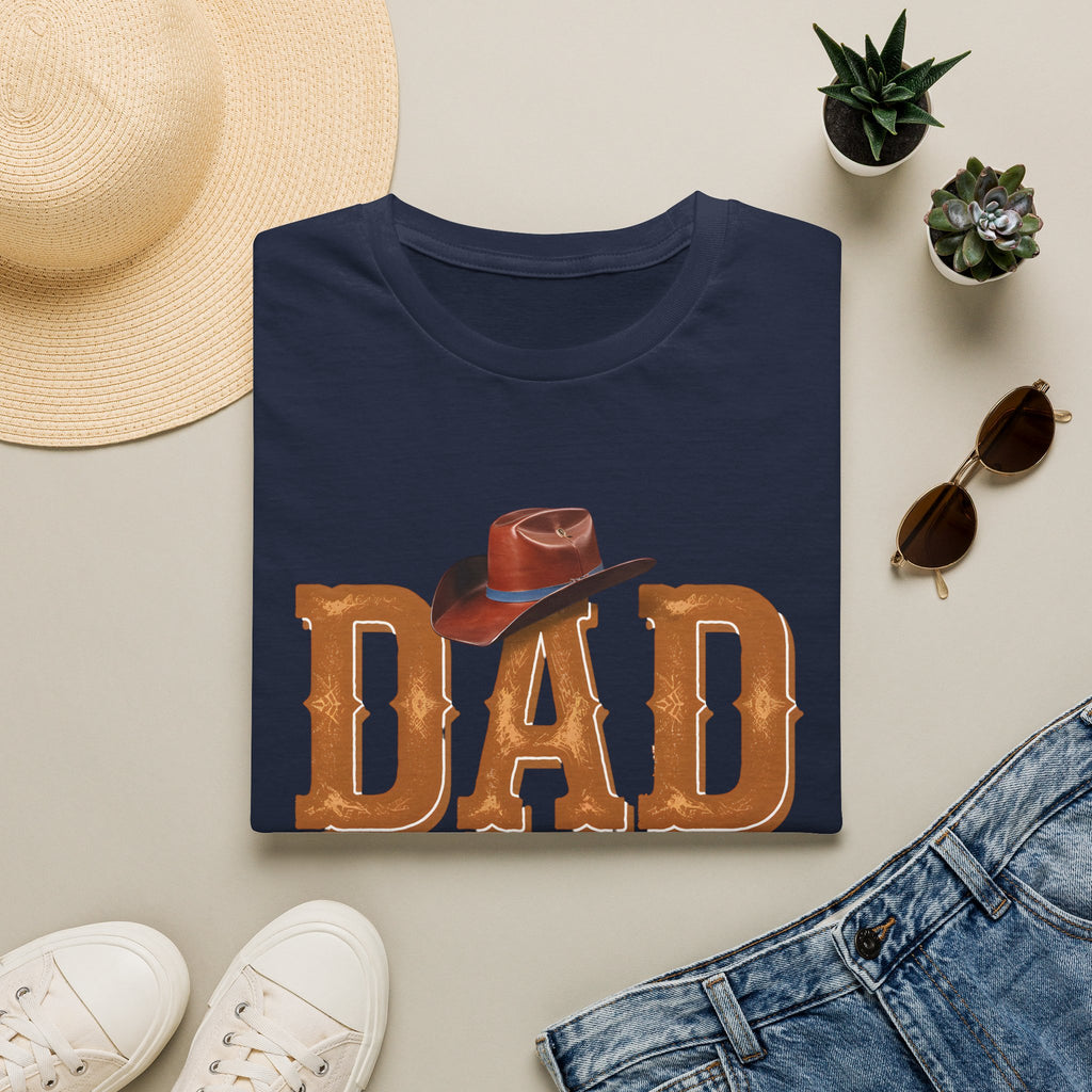 Dad Cowboy T-Shirt — "DAD" with Hat & "The Man The Myth The Legend" Design