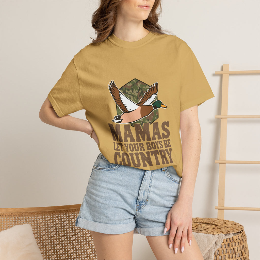 T-Shirt — “Mamas Let Your Boys Be Country” Duck Hunting Graphic Tee