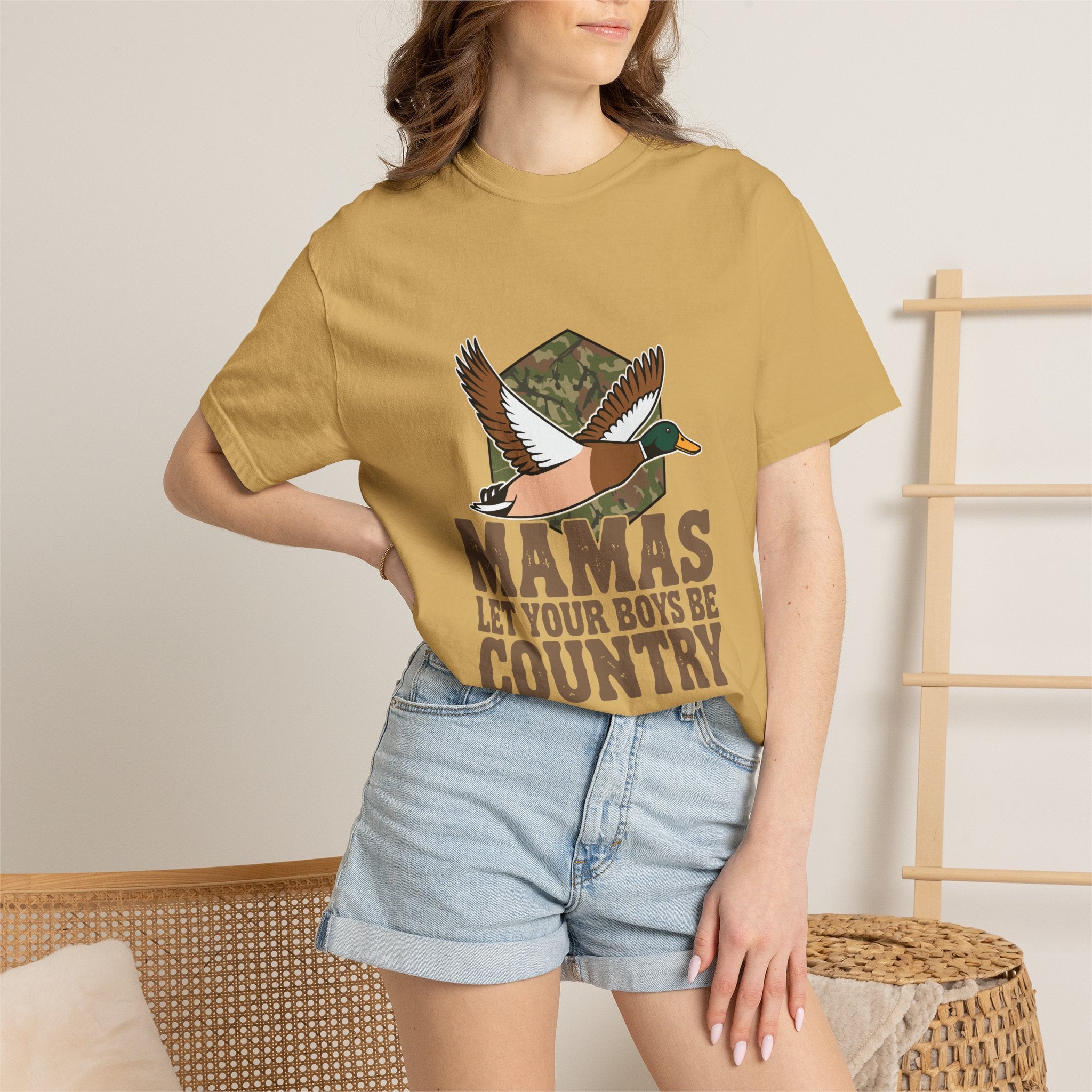 T-Shirt — “Mamas Let Your Boys Be Country” Duck Hunting Graphic Tee