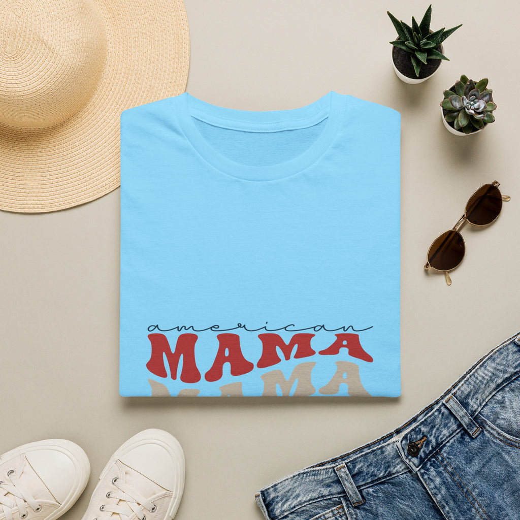 Mama Retro Tee — "American Mama" Graphic T-Shirt