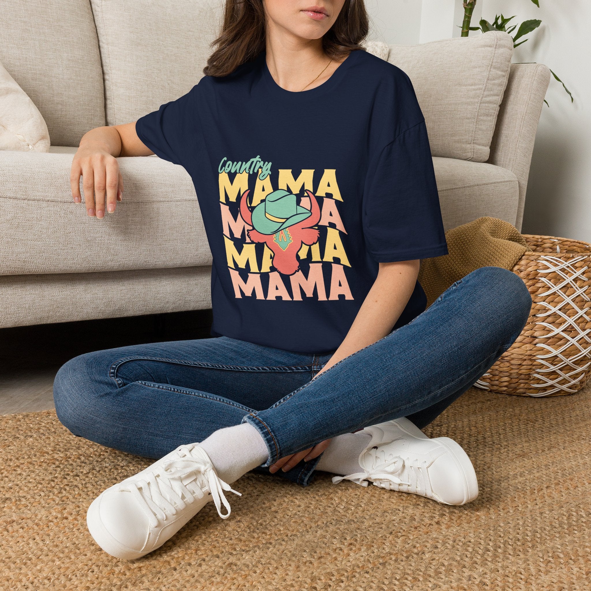Country Mama T-Shirt — Retro Western Cowgirl Tee