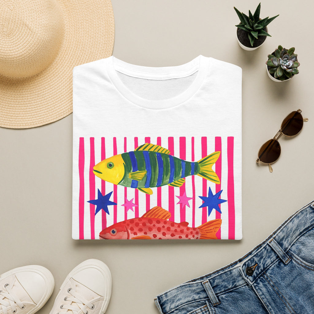 T-Shirt — Colorful Tropical Fish Graphic Tee
