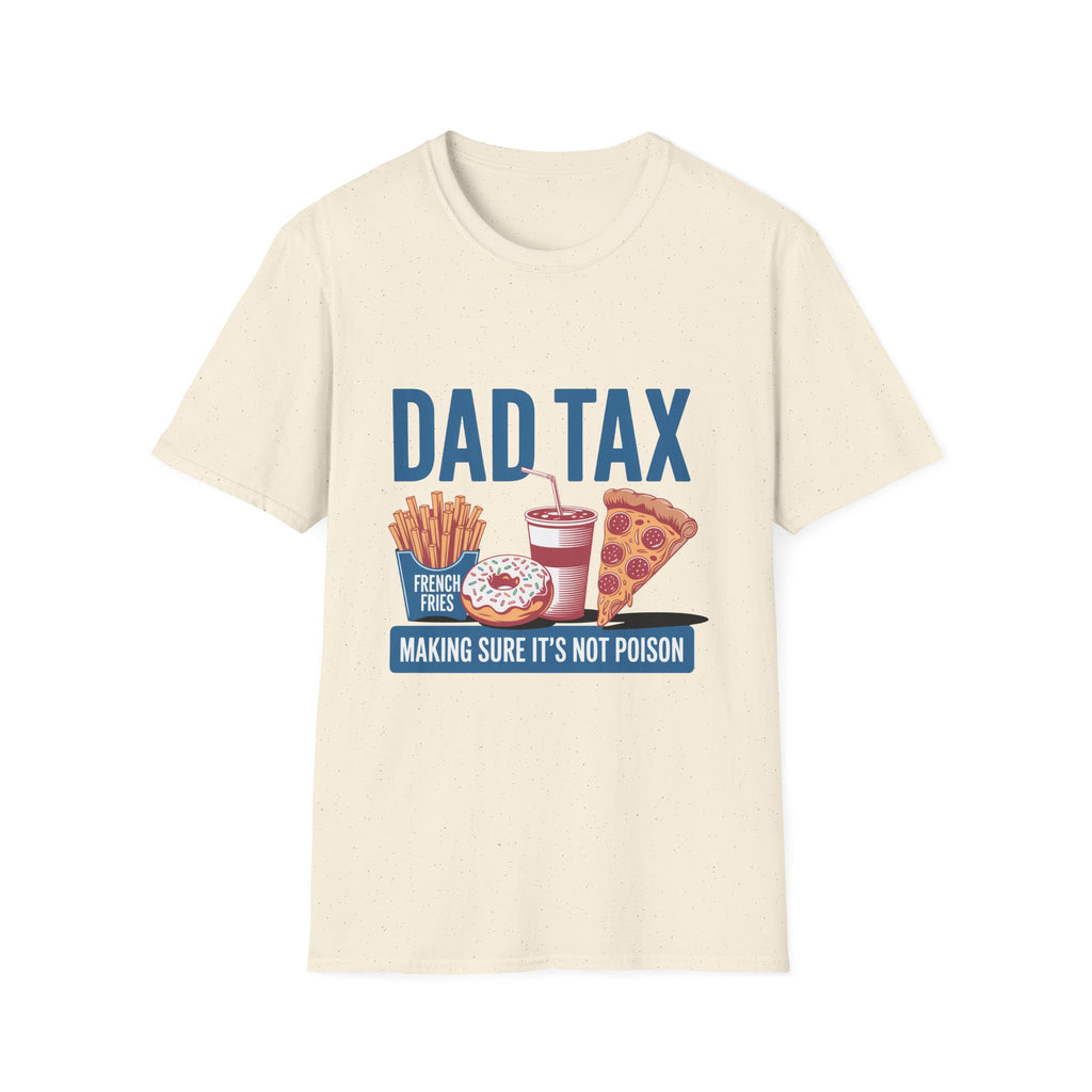 Dad Tax T-Shirt — Funny "Dad Tax" Pizza, Fries & Drink Graphic Tee for Fathers
