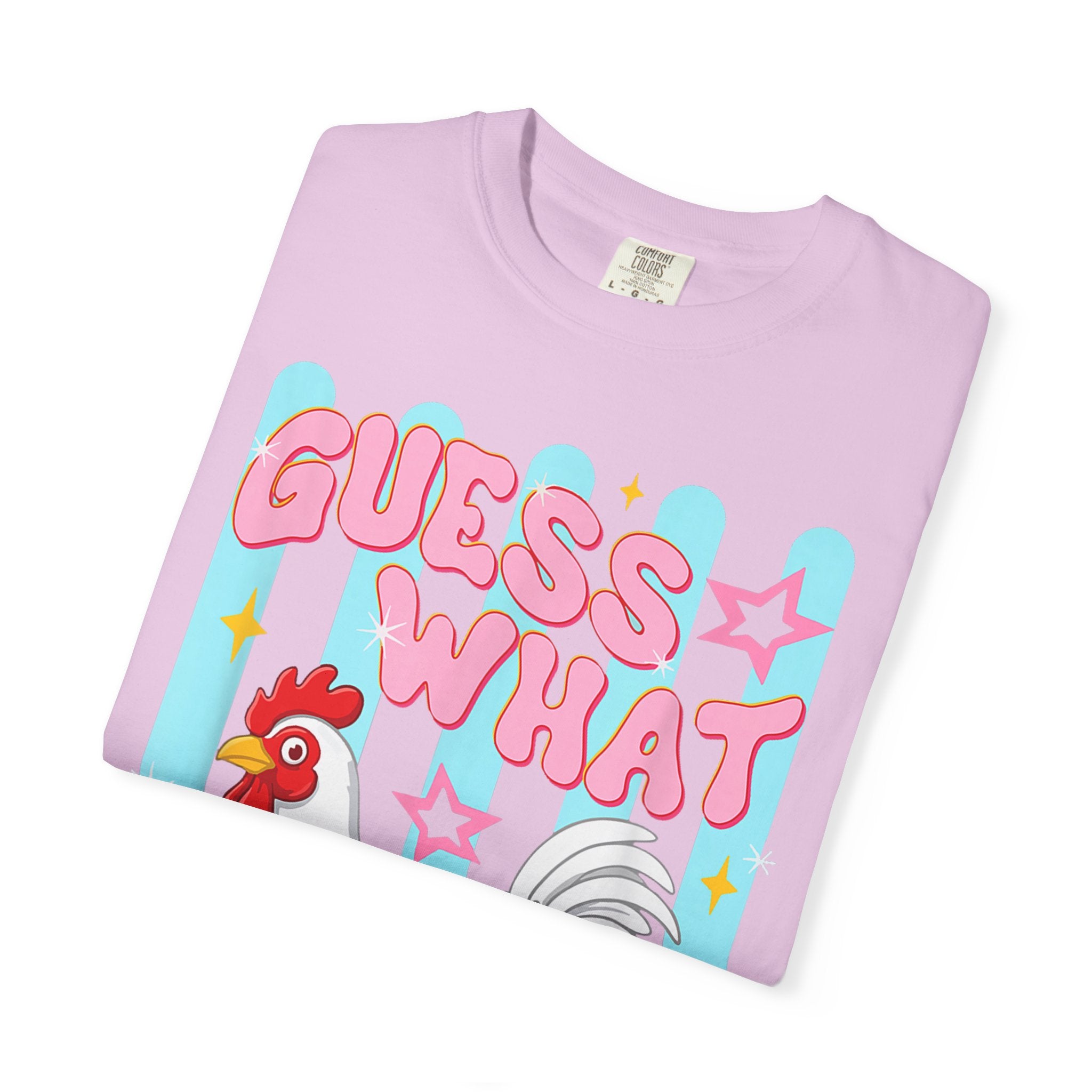 Guess What Rooster T-Shirt — Cute Retro Chicken Graphic Tee