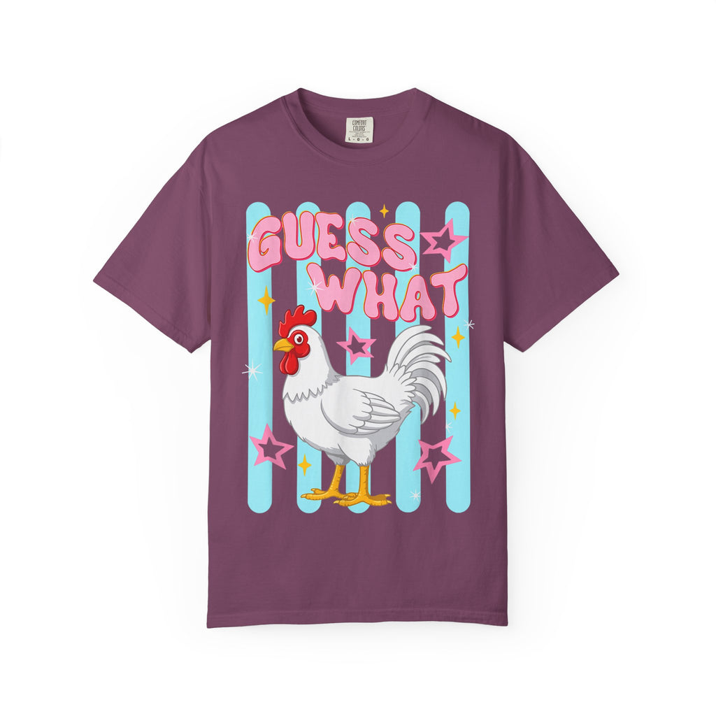 Guess What Rooster T-Shirt — Cute Retro Chicken Graphic Tee