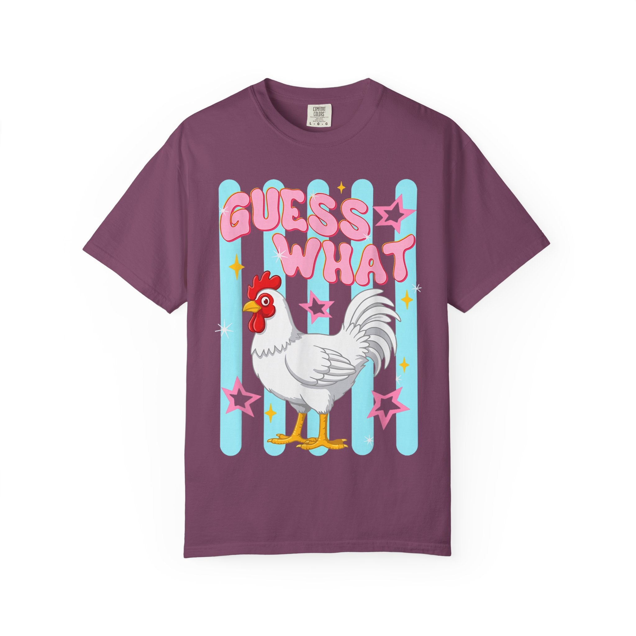 Guess What Rooster T-Shirt — Cute Retro Chicken Graphic Tee