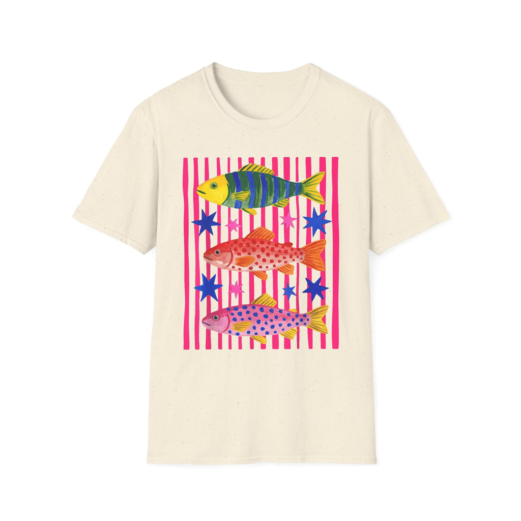 T-Shirt — Colorful Tropical Fish Graphic Tee