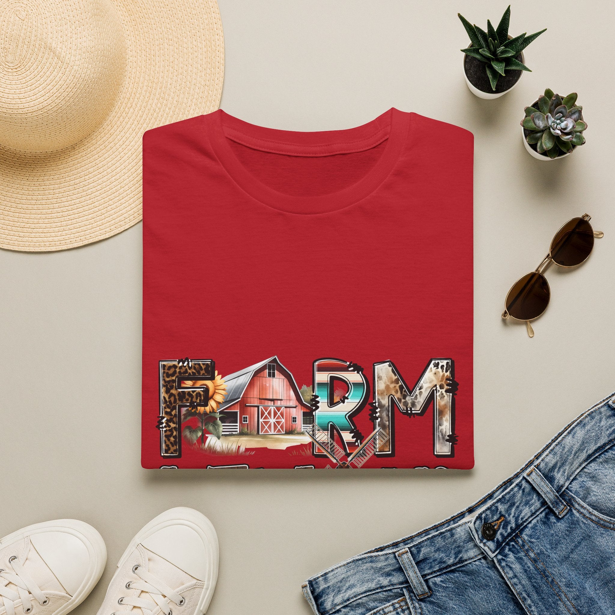 Farm Livin' Graphic T-Shirt — Rustic Barn Country Life Tee