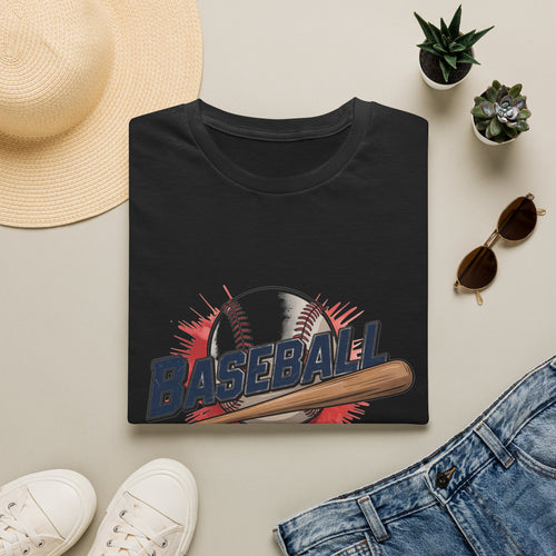 Baseball Dad T-Shirt — Vintage Baseball Ball & Bat Graphic