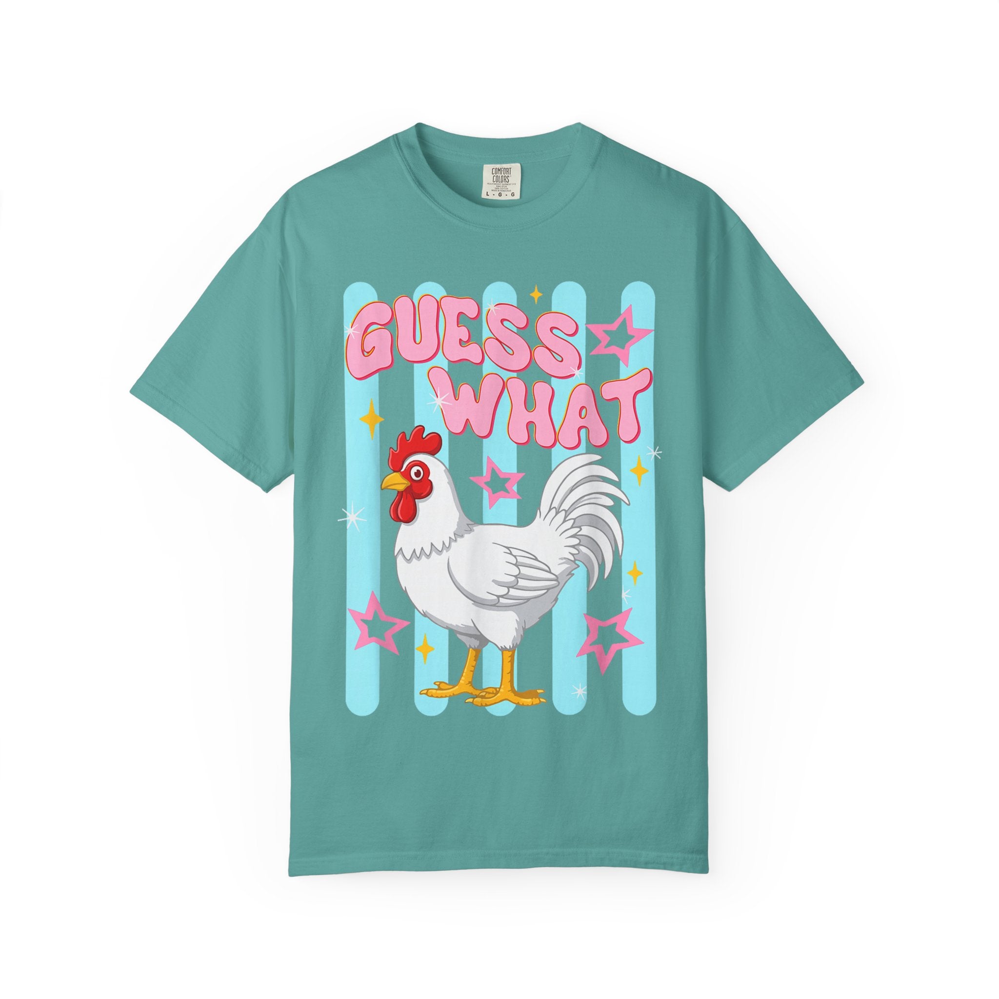 Guess What Rooster T-Shirt — Cute Retro Chicken Graphic Tee