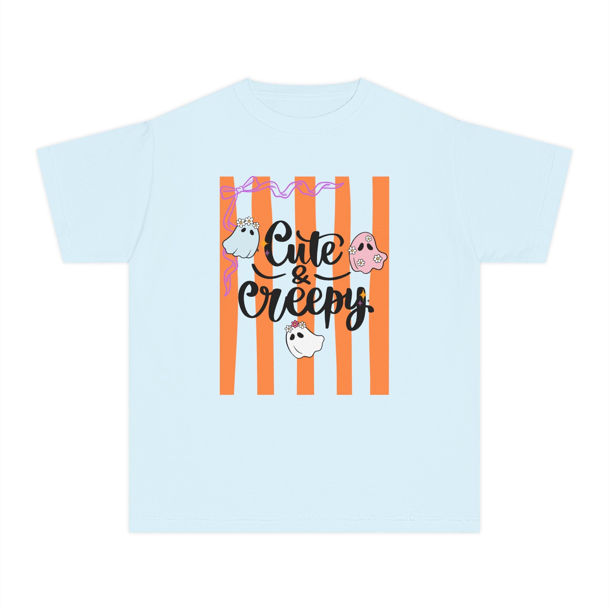 Cute & Creepy Ghosts Youth Tee — Kids Halloween Graphic Shirt