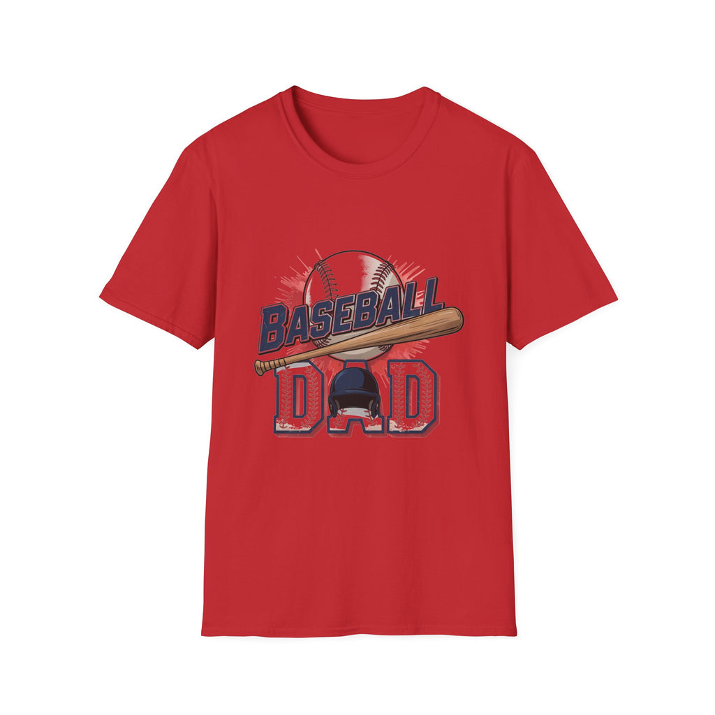 Baseball Dad T-Shirt — Vintage Baseball Ball & Bat Graphic