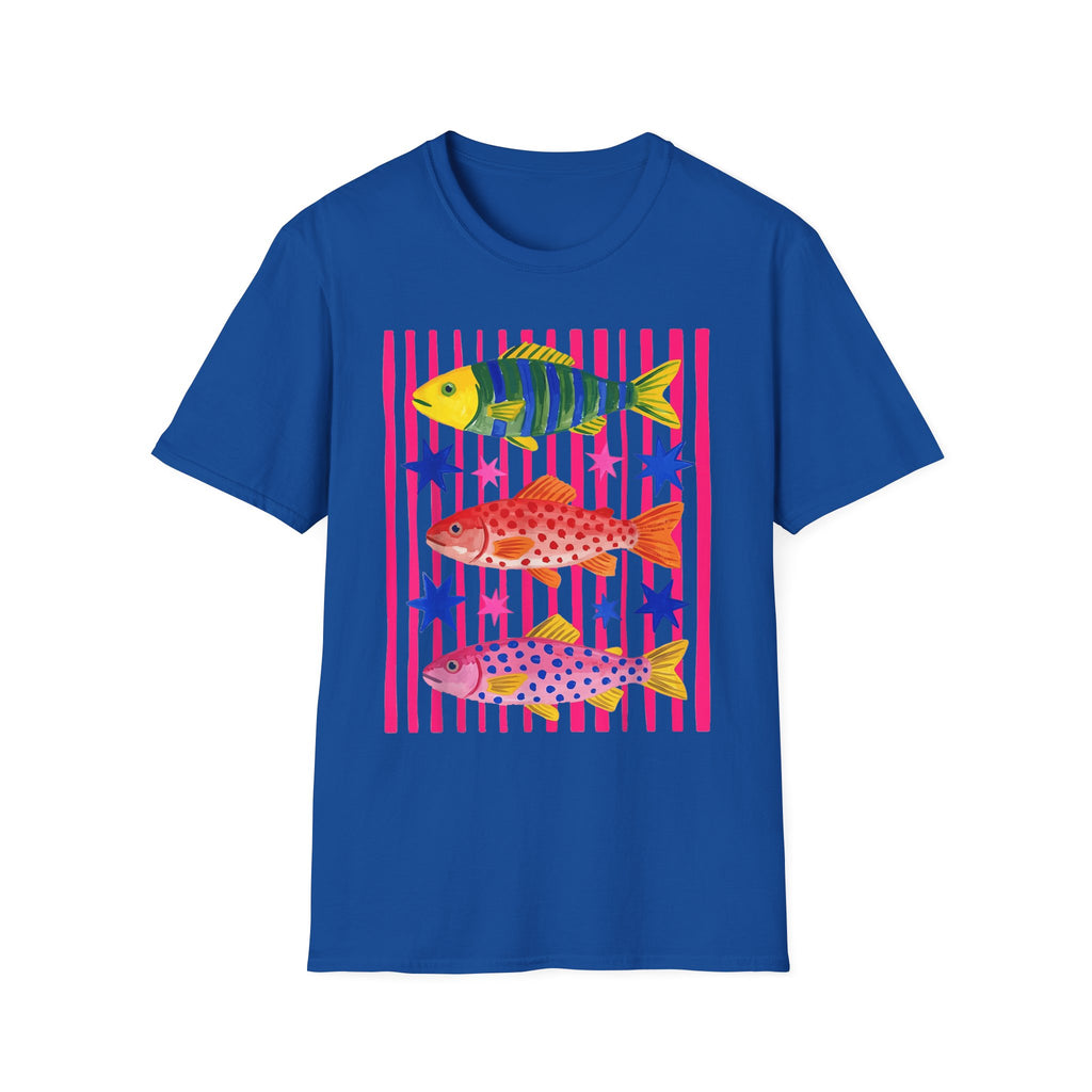 T-Shirt — Colorful Tropical Fish Graphic Tee