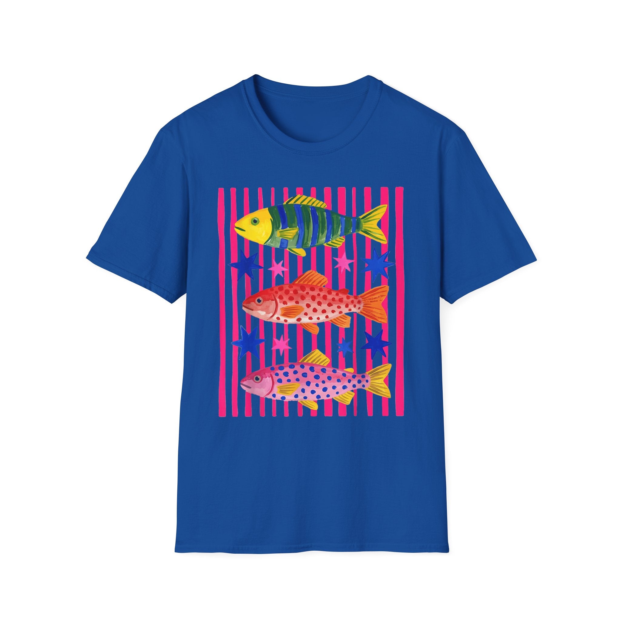 T-Shirt — Colorful Tropical Fish Graphic Tee