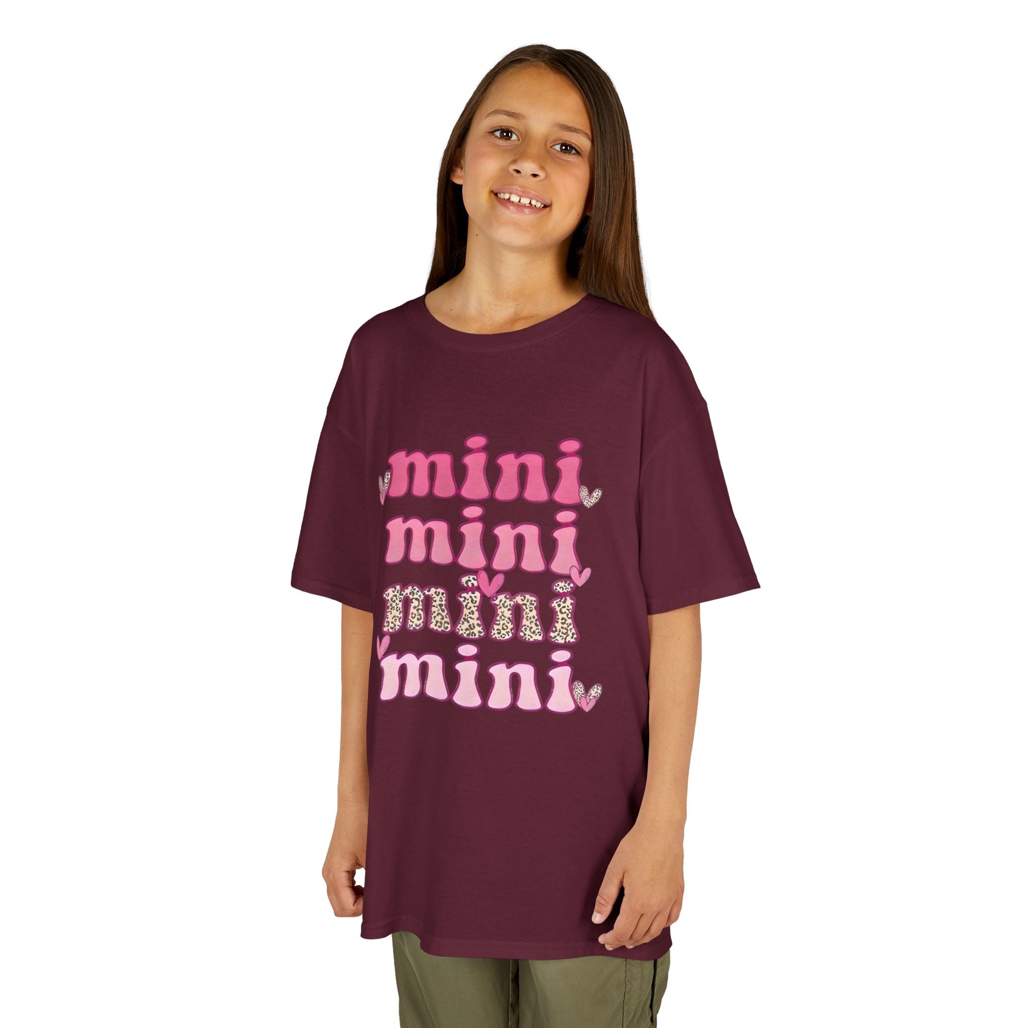 Kids Tee — 'mini' Pink Retro Stack Graphic Shirt