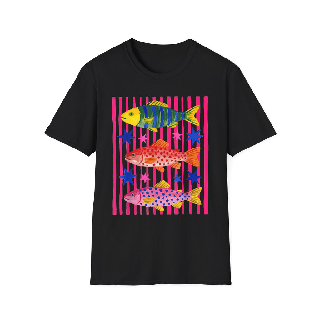 T-Shirt — Colorful Tropical Fish Graphic Tee