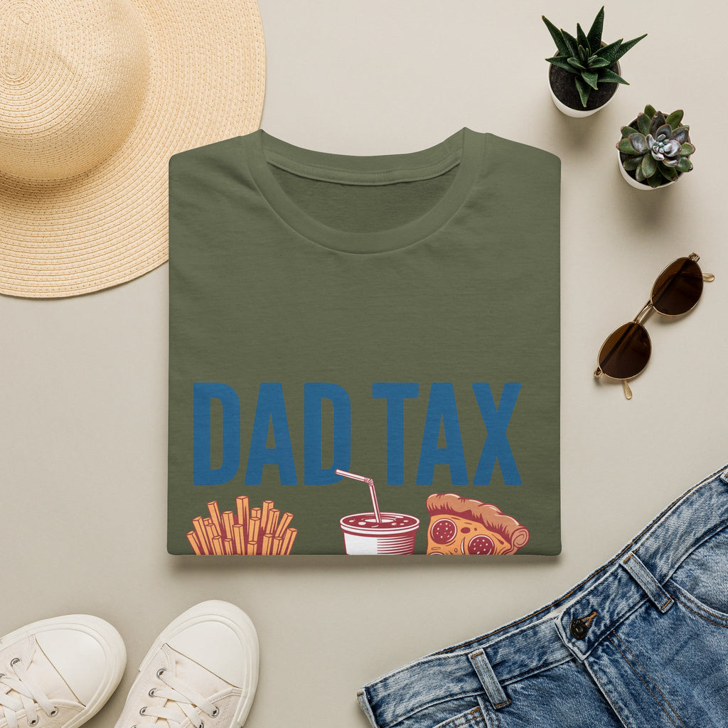 Dad Tax T-Shirt — Funny "Dad Tax" Pizza, Fries & Drink Graphic Tee for Fathers
