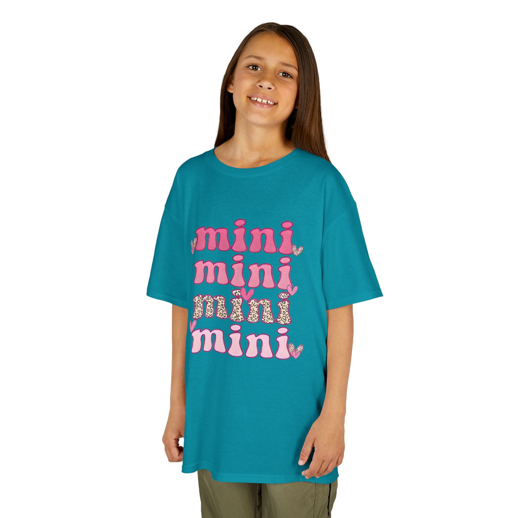 Kids Tee — 'mini' Pink Retro Stack Graphic Shirt