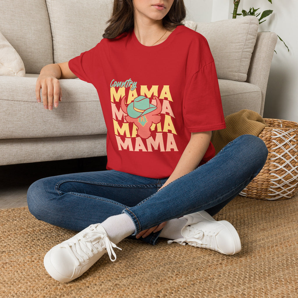 Country Mama T-Shirt — Retro Western Cowgirl Tee