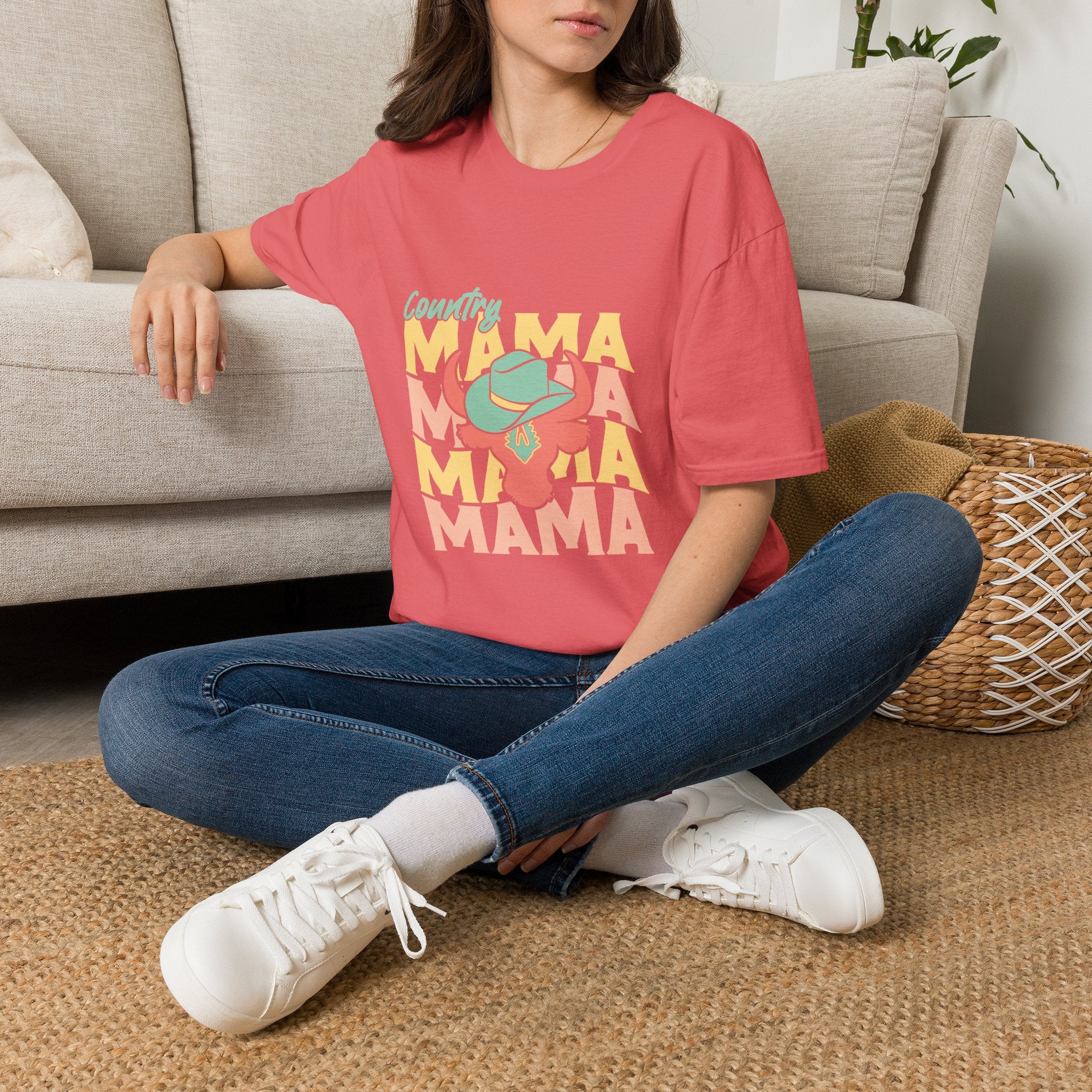 Country Mama T-Shirt — Retro Western Cowgirl Tee