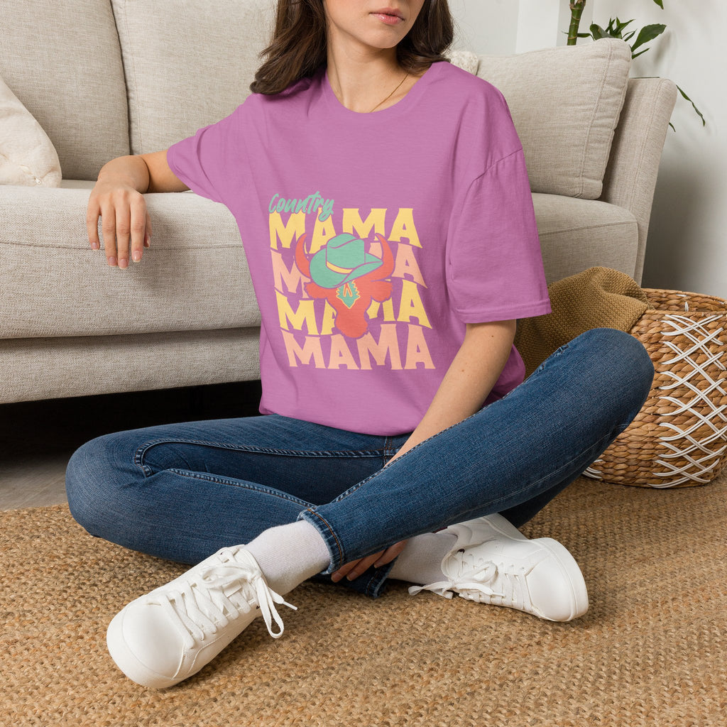 Country Mama T-Shirt — Retro Western Cowgirl Tee