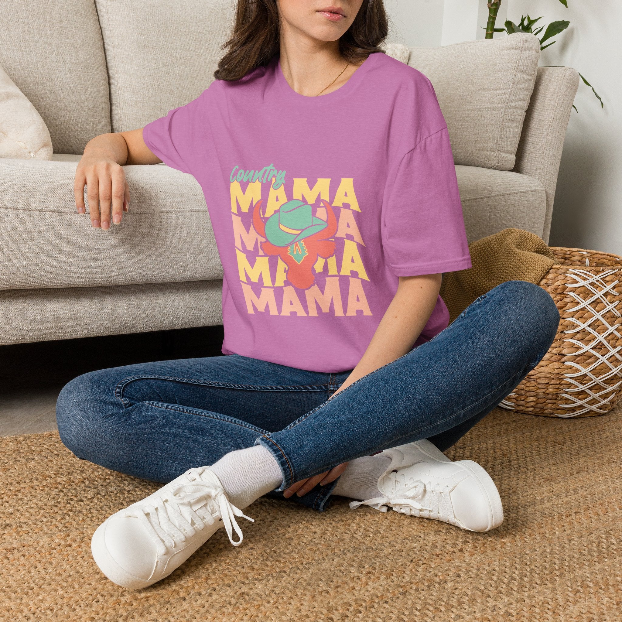 Country Mama T-Shirt — Retro Western Cowgirl Tee
