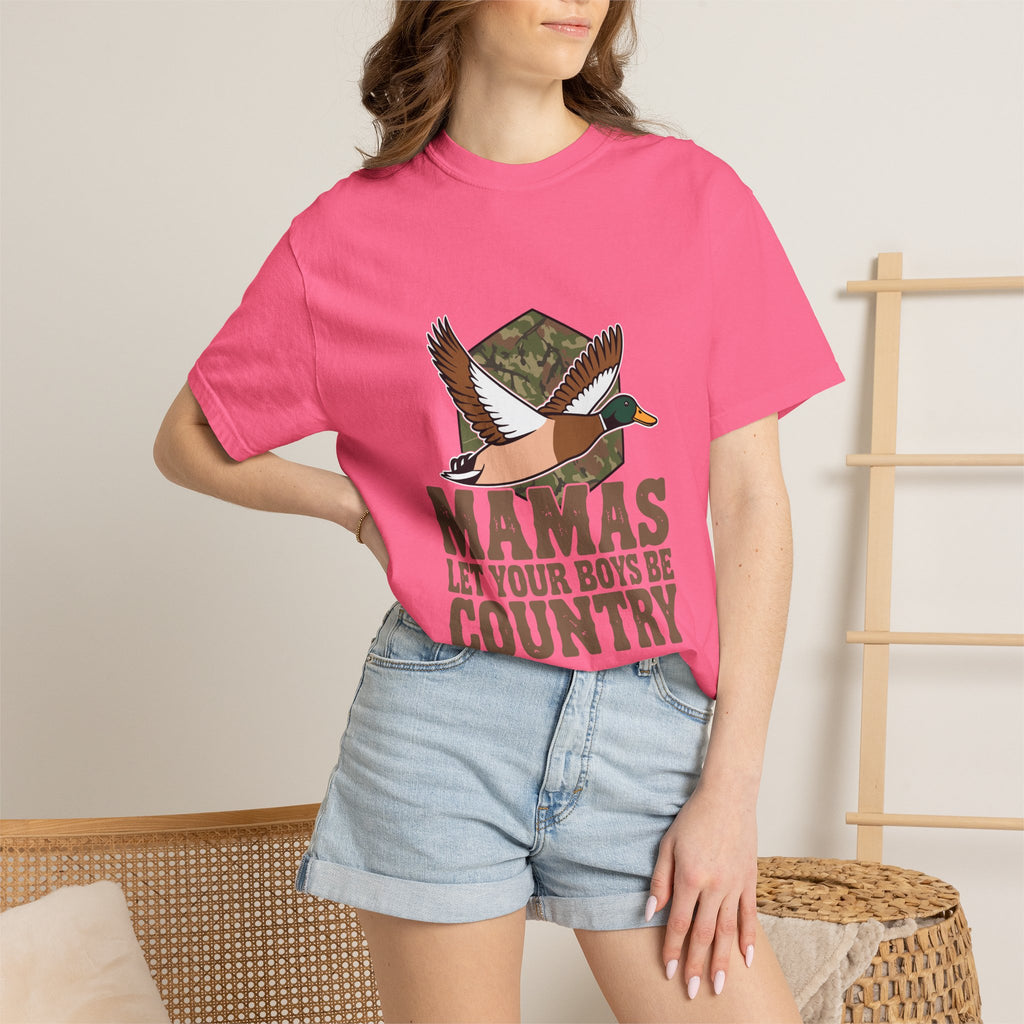 T-Shirt — “Mamas Let Your Boys Be Country” Duck Hunting Graphic Tee