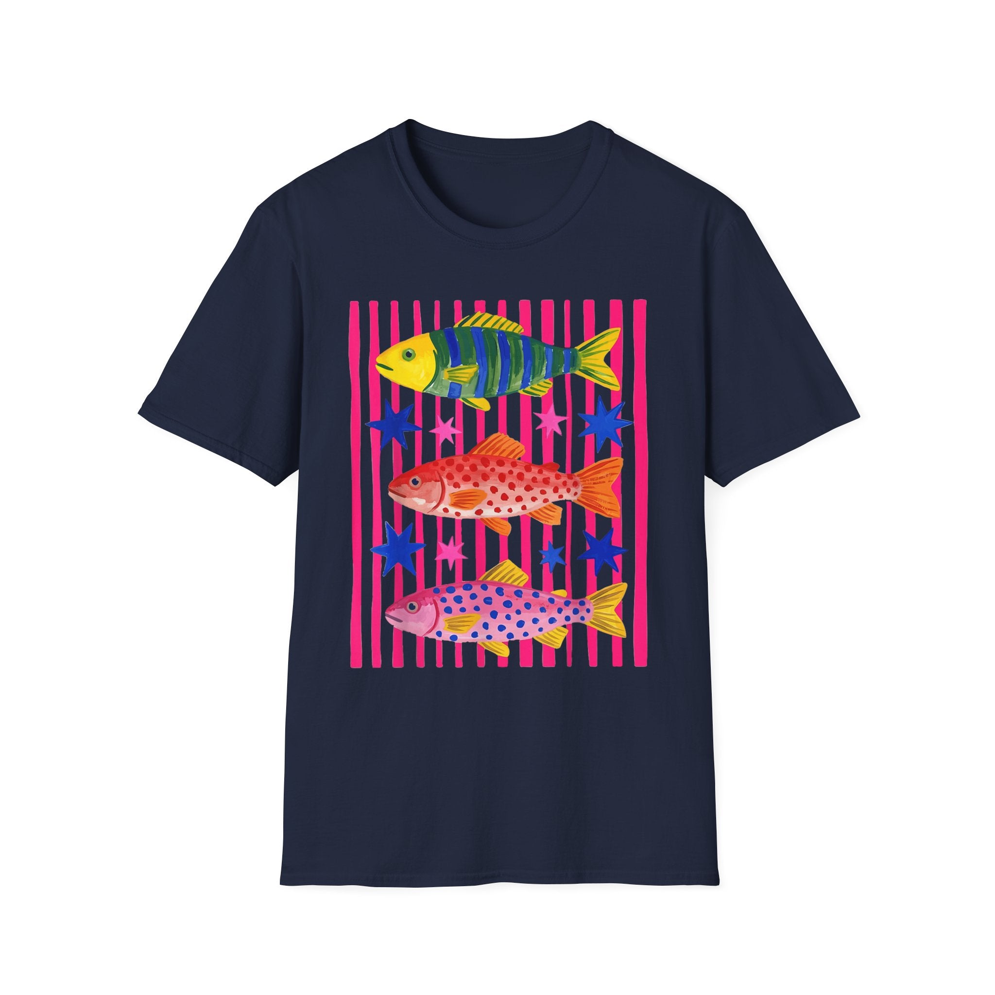 T-Shirt — Colorful Tropical Fish Graphic Tee