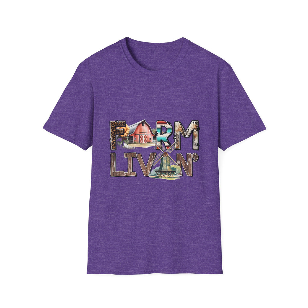 Farm Livin' Graphic T-Shirt — Rustic Barn Country Life Tee