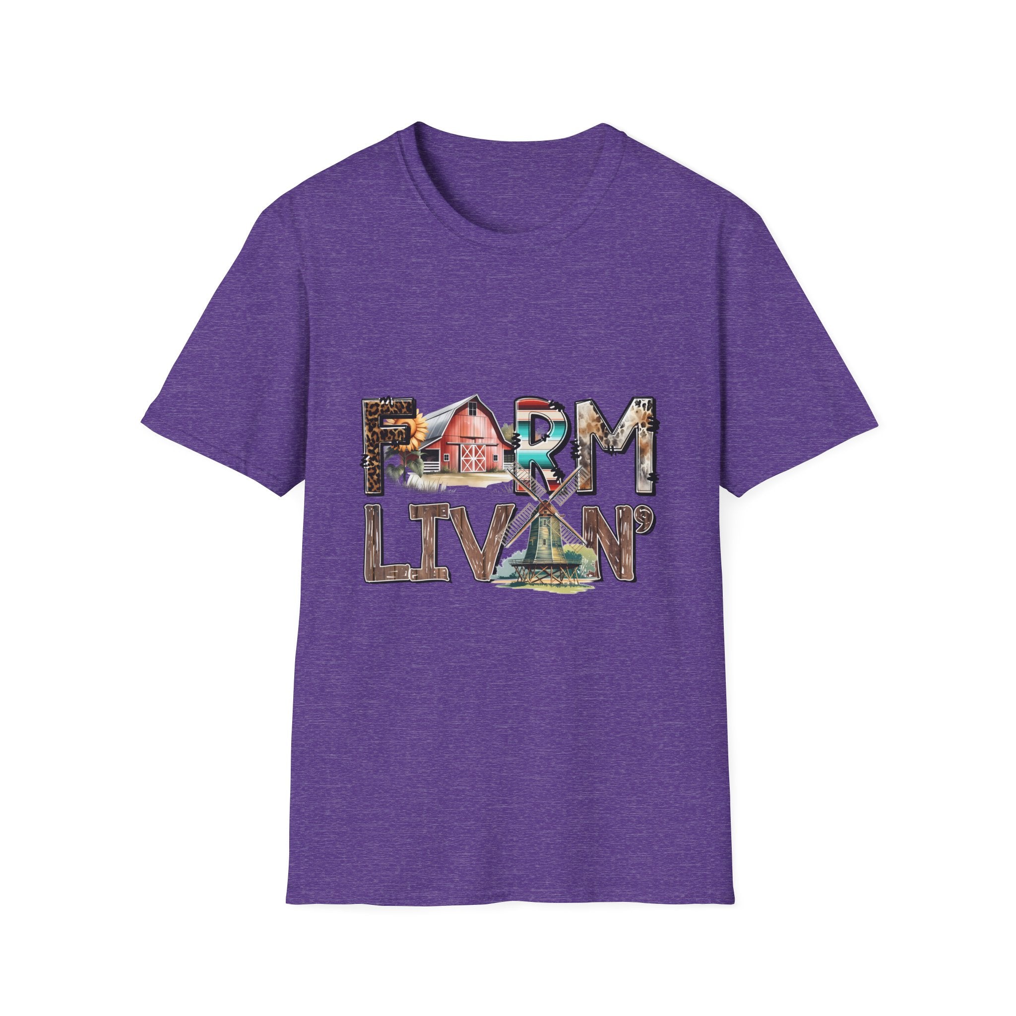 Farm Livin' Graphic T-Shirt — Rustic Barn Country Life Tee