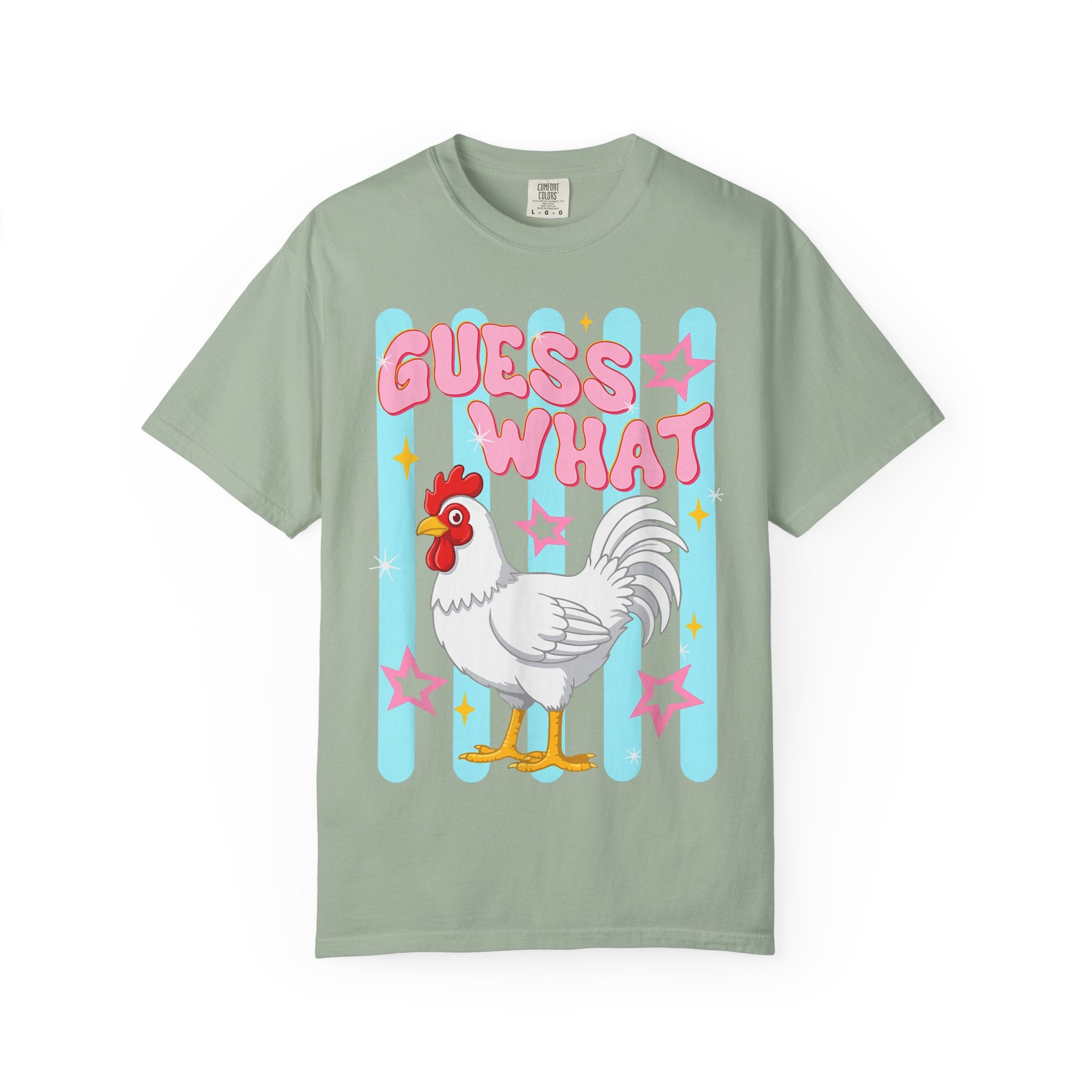 Guess What Rooster T-Shirt — Cute Retro Chicken Graphic Tee