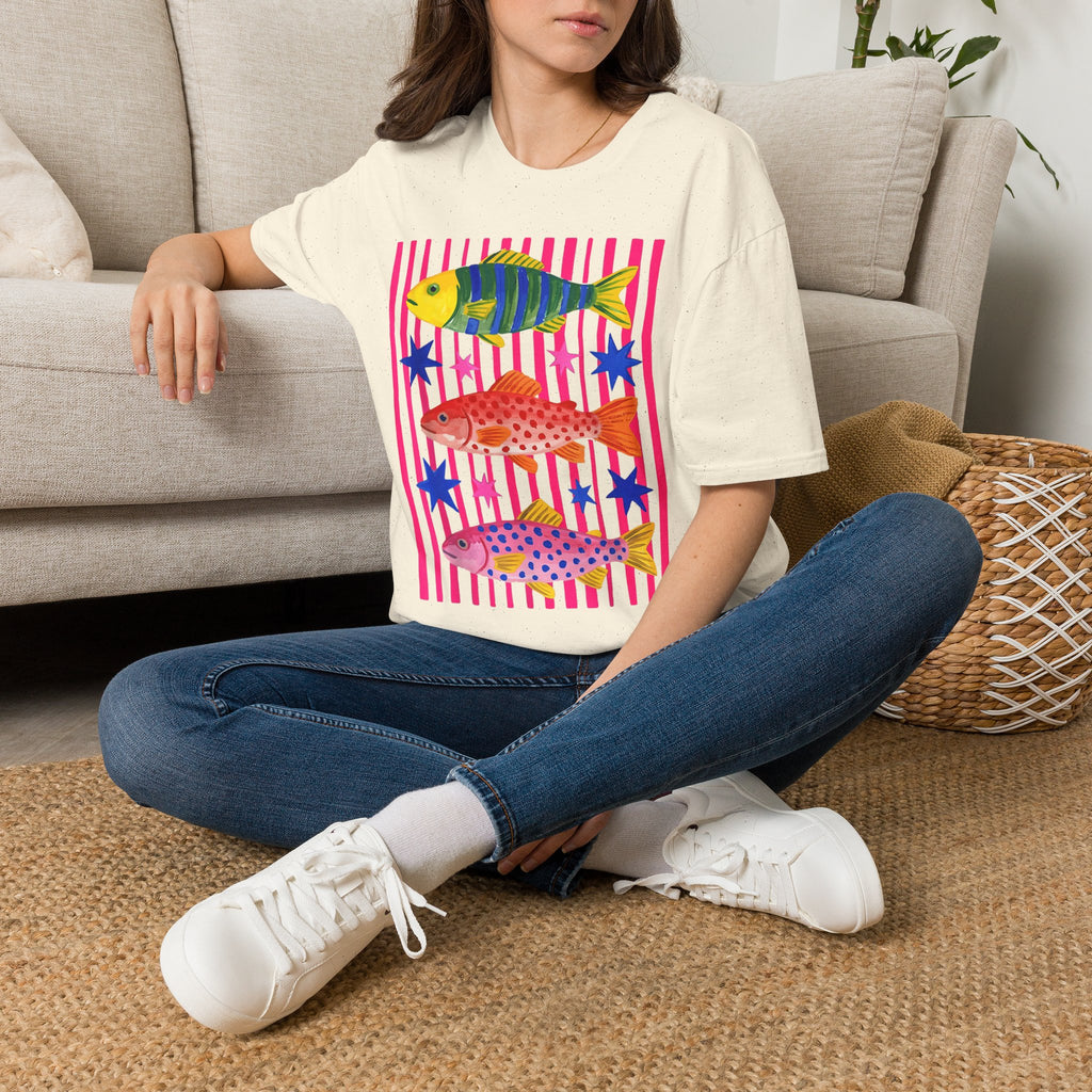T-Shirt — Colorful Tropical Fish Graphic Tee