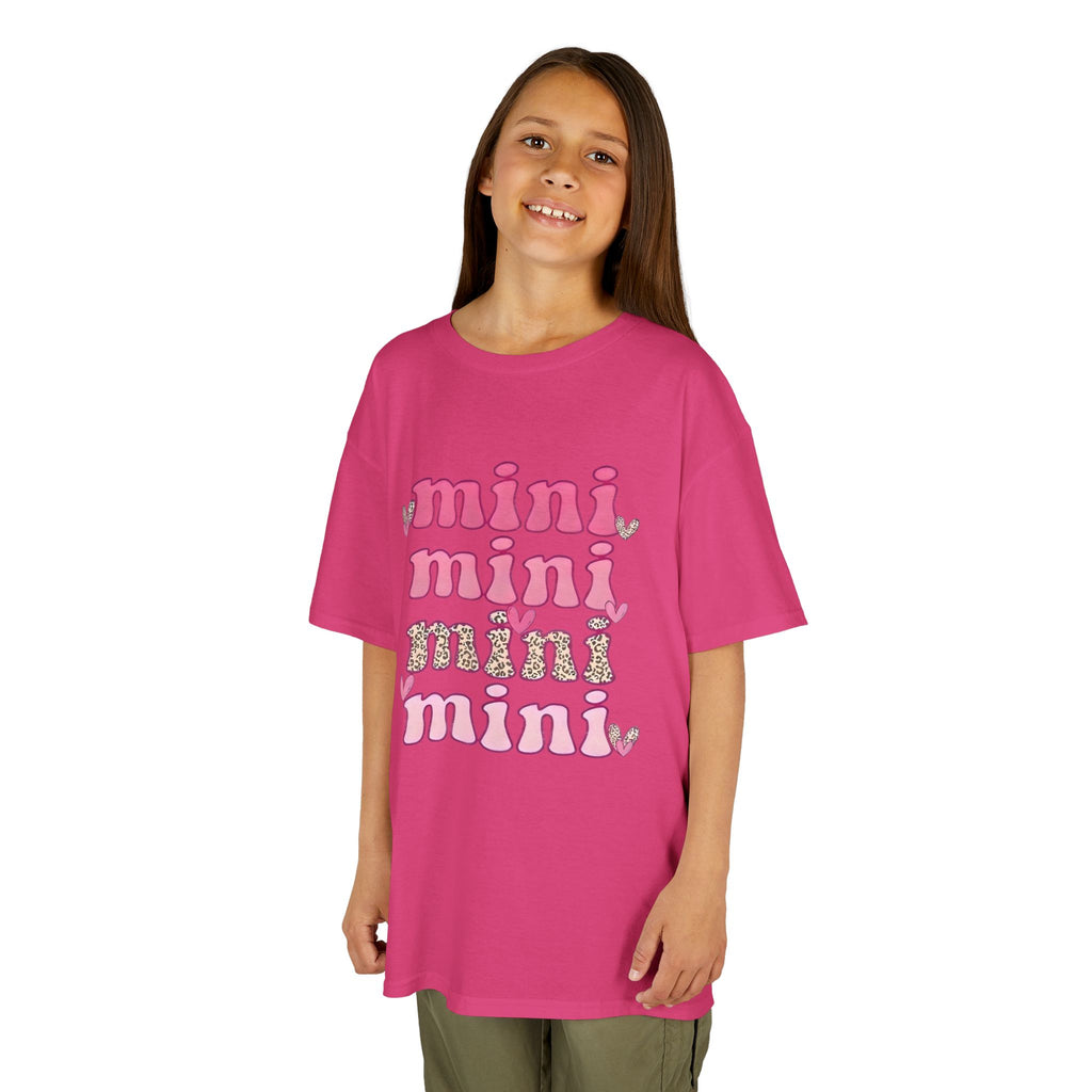Kids Tee — 'mini' Pink Retro Stack Graphic Shirt