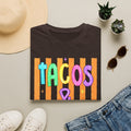 T-Shirt — "Tacos & Margs" Colorful Striped Graphic Tee