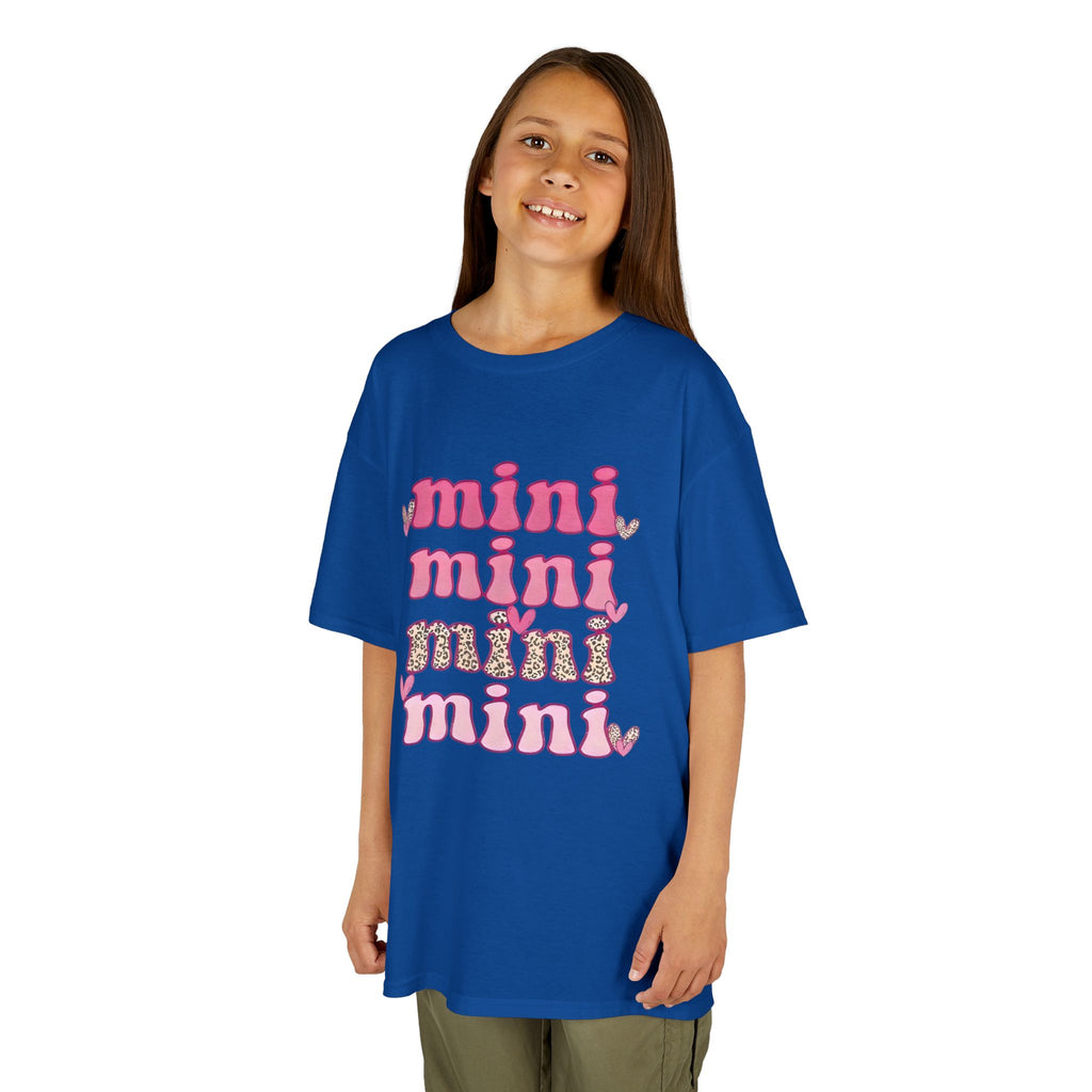 Kids Tee — 'mini' Pink Retro Stack Graphic Shirt