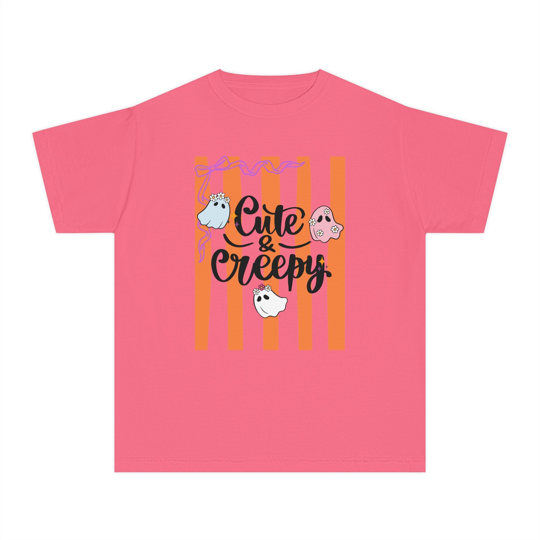 Cute & Creepy Ghosts Youth Tee — Kids Halloween Graphic Shirt